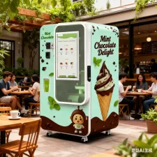 Máquina expendedora inteligente de helados con gestión remota - Grado comercial para centros comerciales y lugares escénicos